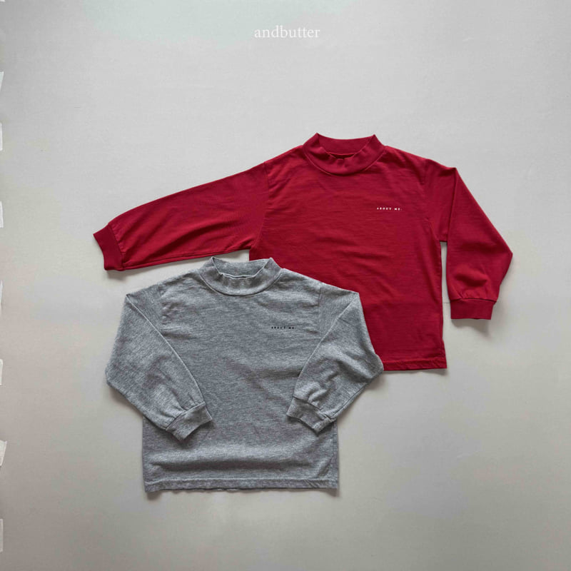 Andbutter - Korean Children Fashion - #prettylittlegirls - About Half-neck Tee
