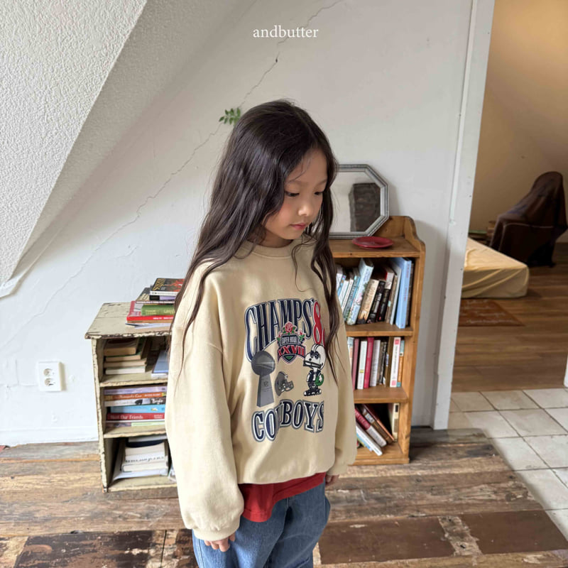 Andbutter - Korean Children Fashion - #toddlerclothing - Champ Sweatshirt - 10