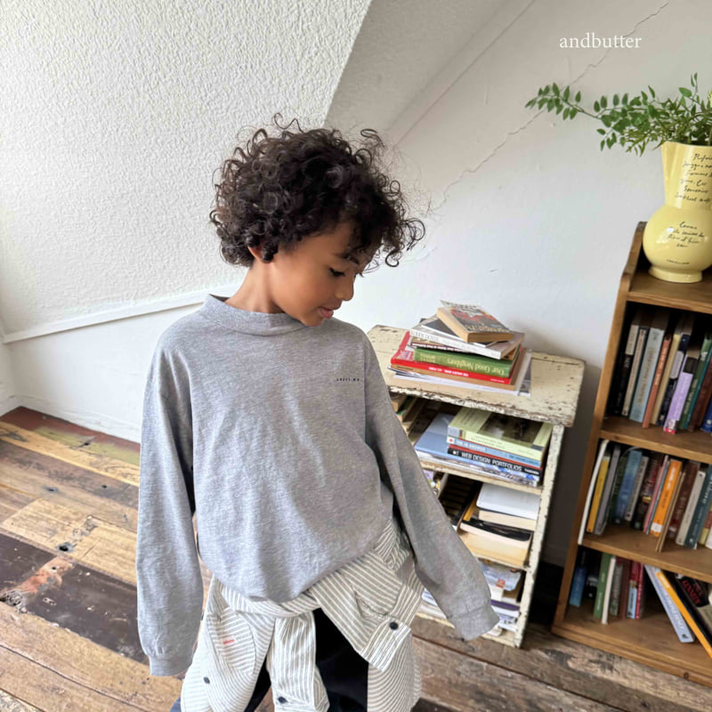 Andbutter - Korean Children Fashion - #toddlerclothing - About Half-neck Tee - 3
