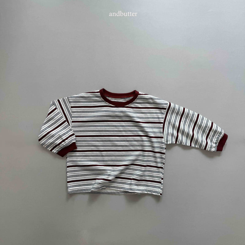 Andbutter - Korean Women Fashion - #momslook - Next Stripe Tee (Mom) - 8