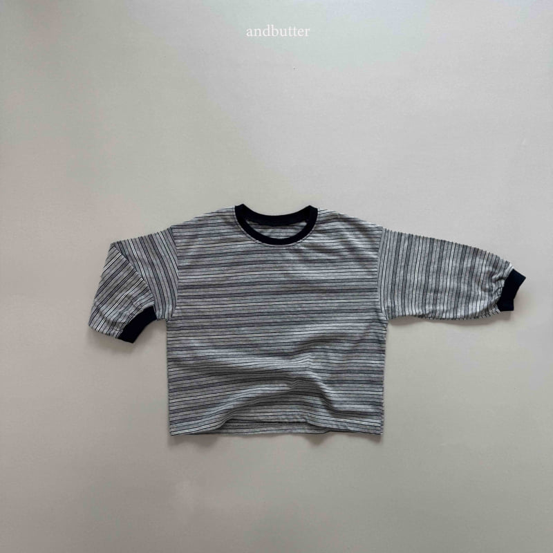 Andbutter - Korean Women Fashion - #womensfashion - Next Stripe Tee (Mom) - 9