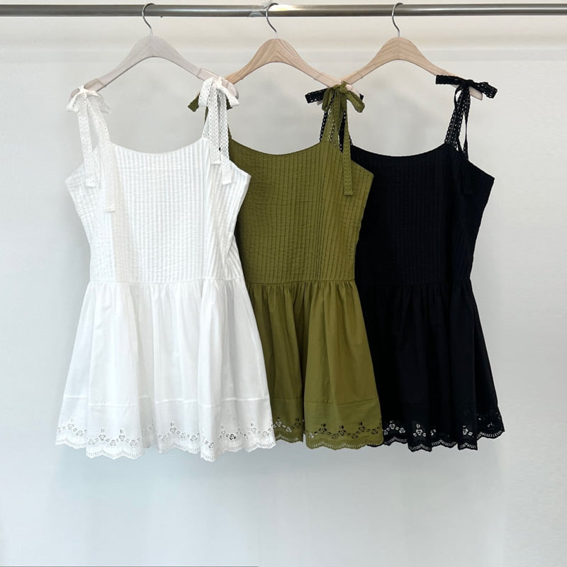 Another Avenue - Korean Women Fashion - #pursuepretty - Pintuck Mini One-piece