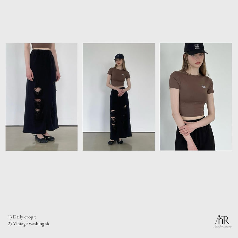 Another Avenue - Korean Women Fashion - #womensfashion - Daily Crop Tee - 7