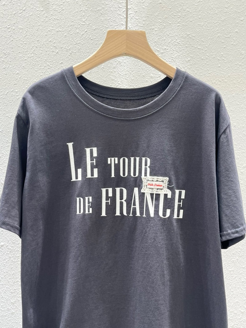 Another Plan - Korean Women Fashion - #momslook - France Label Tee - 2