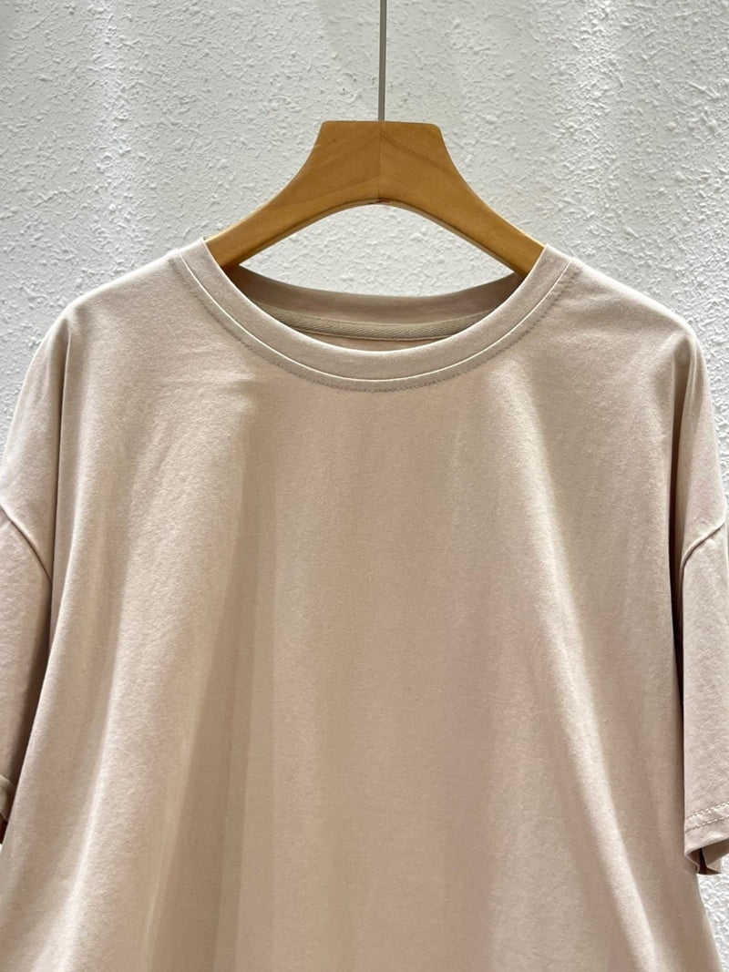 Another Plan - Korean Women Fashion - #momslook - 866 Hem String Round Tee - 6