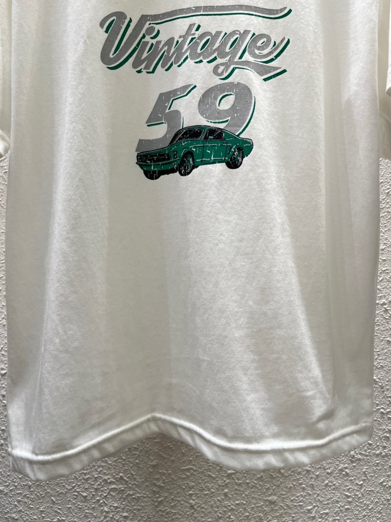 Another Plan - Korean Women Fashion - #womensfashion - Vintage Car Tee - 4