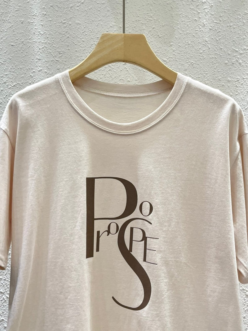 Another Plan - Korean Women Fashion - #momslook - Peace Dumbbell Tee - 10