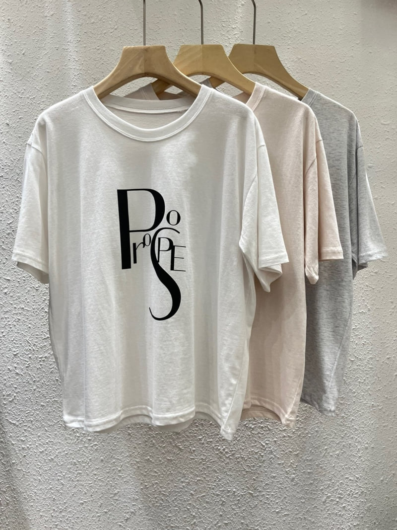 Another Plan - Korean Women Fashion - #momslook - Peace Dumbbell Tee - 12