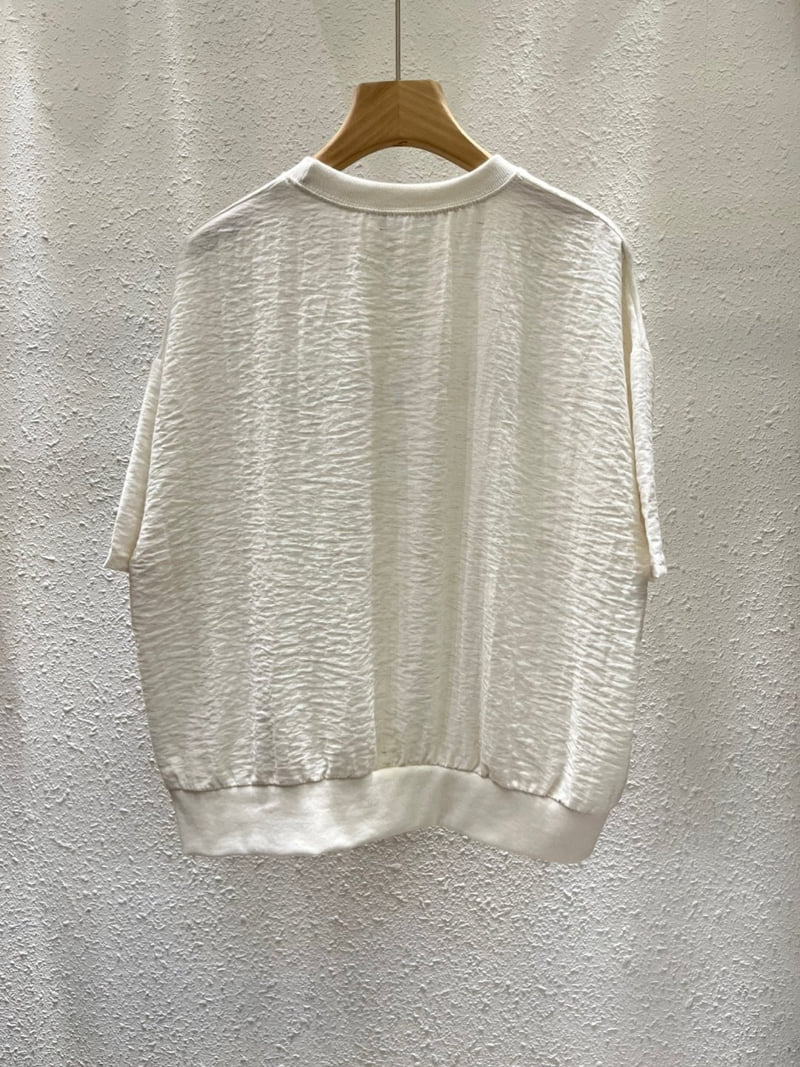 Another Plan - Korean Women Fashion - #thelittlethings - Split Linen Tee - 4
