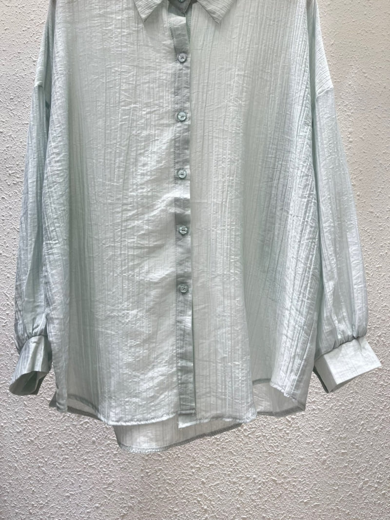 Another Plan - Korean Women Fashion - #momslook - H0831 See-through Shirt - 10