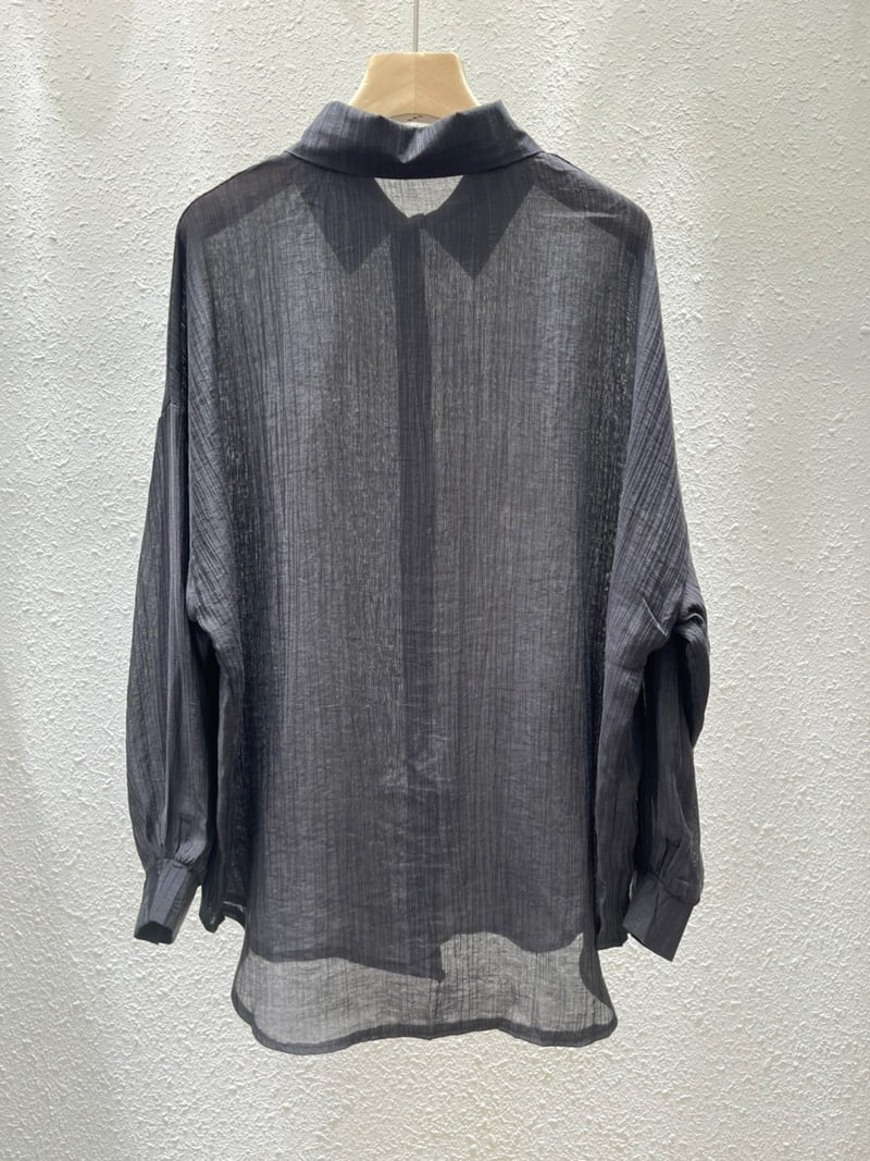 Another Plan - Korean Women Fashion - #thelittlethings - H0831 See-through Shirt - 4