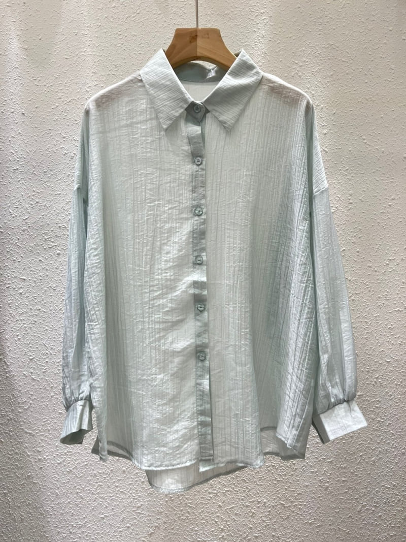 Another Plan - Korean Women Fashion - #momslook - H0831 See-through Shirt - 8