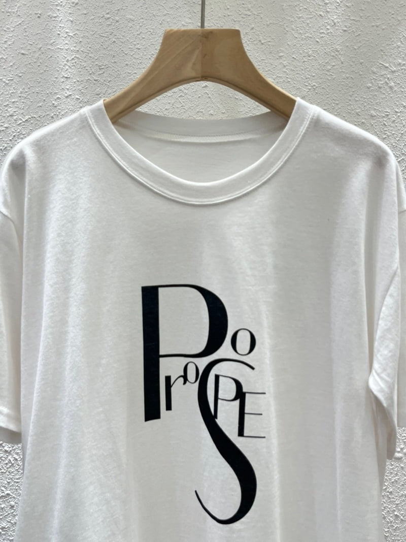 Another Plan - Korean Women Fashion - #romanticstyle - Peace Dumbbell Tee - 2