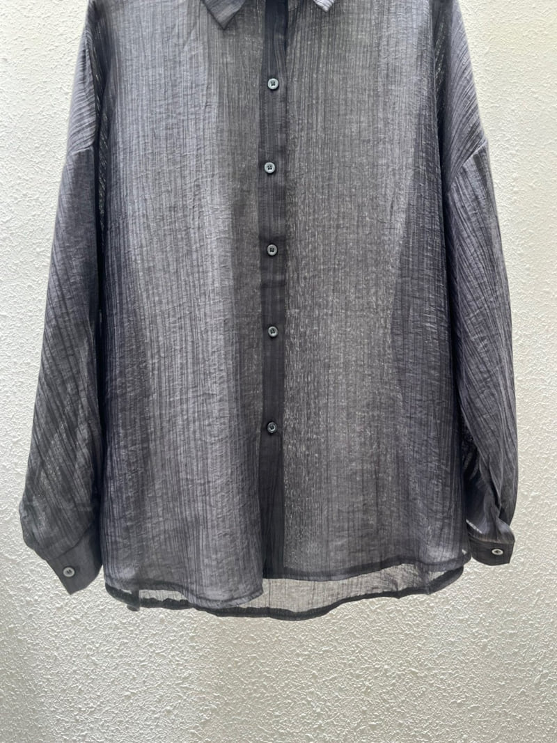 Another Plan - Korean Women Fashion - #thelittlethings - H0831 See-through Shirt - 3