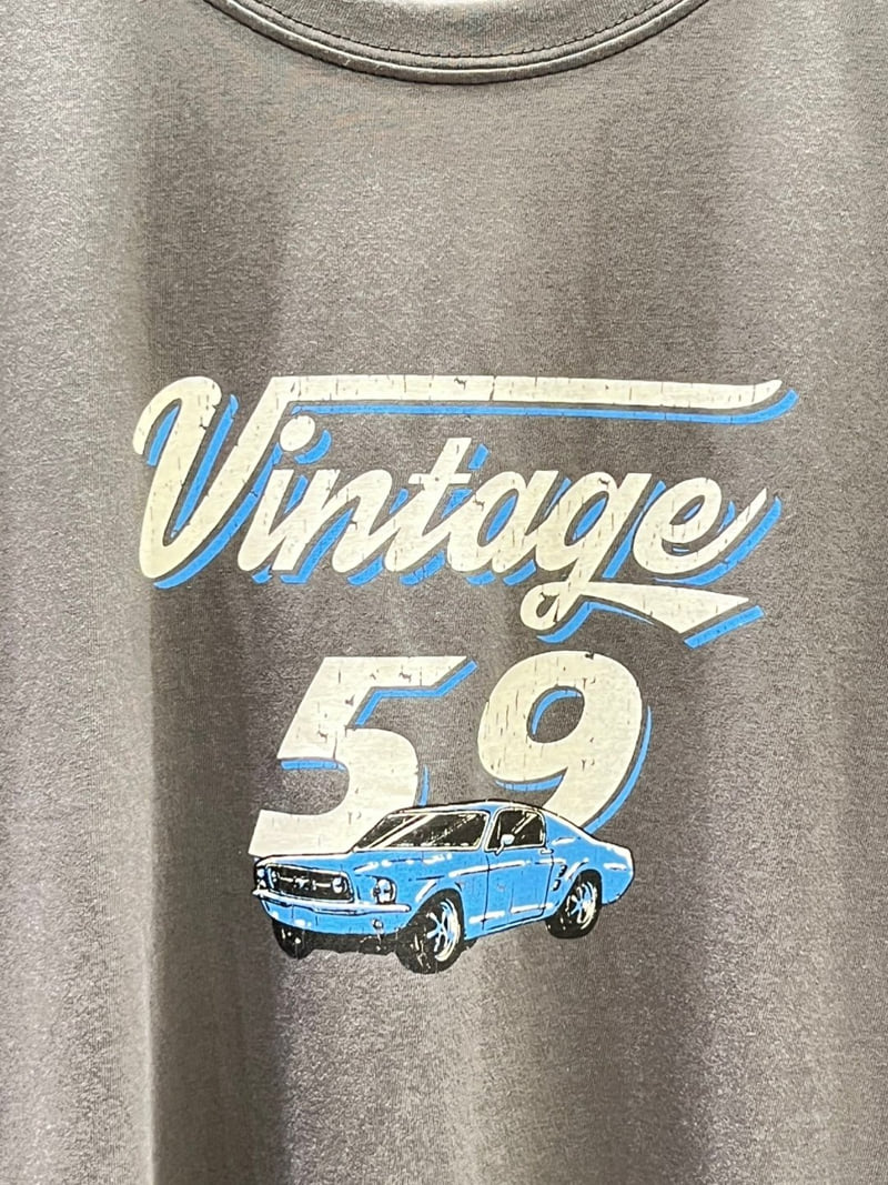Another Plan - Korean Women Fashion - #vintageinspired - Vintage Car Tee - 8