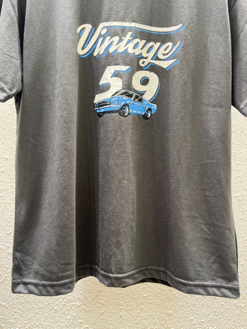 Another Plan - Korean Women Fashion - #vintagekidsstyle - Vintage Car Tee - 9