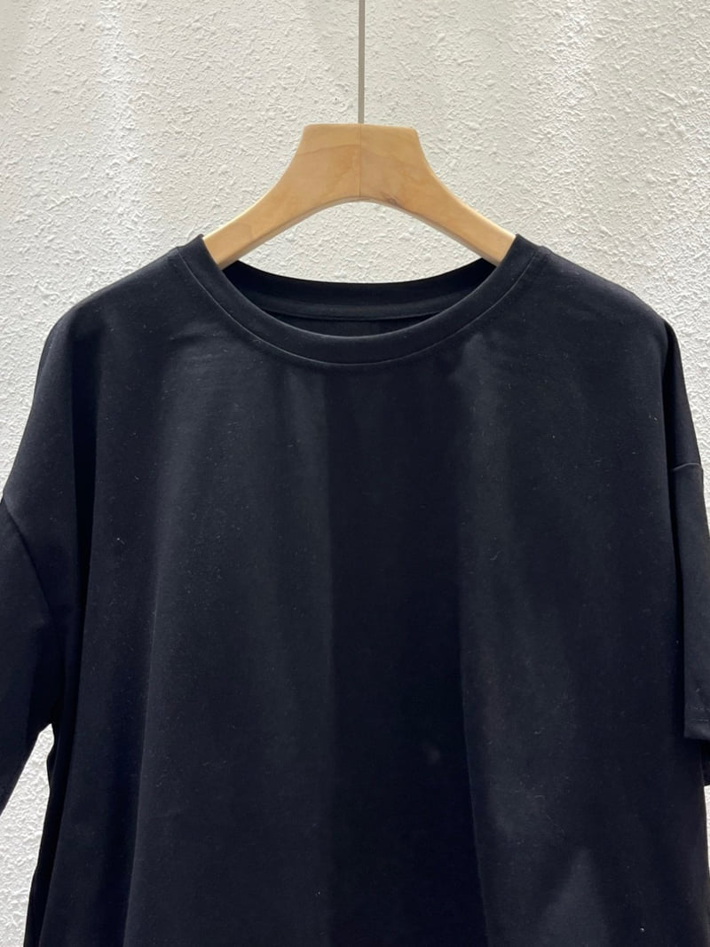 Another Plan - Korean Women Fashion - #womensfashion - 866 Hem String Round Tee - 9