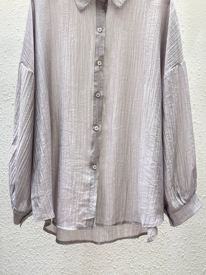 Another Plan - Korean Women Fashion - #womensfashion - H0831 See-through Shirt - 7