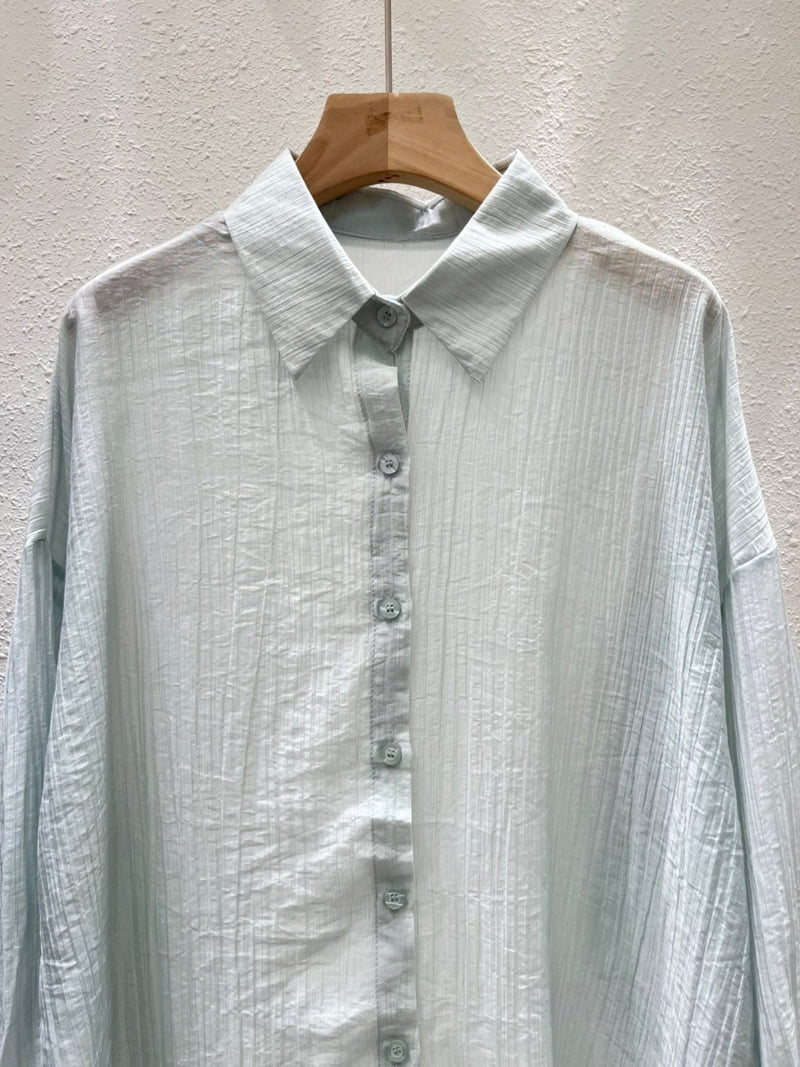 Another Plan - Korean Women Fashion - #womensfashion - H0831 See-through Shirt - 9