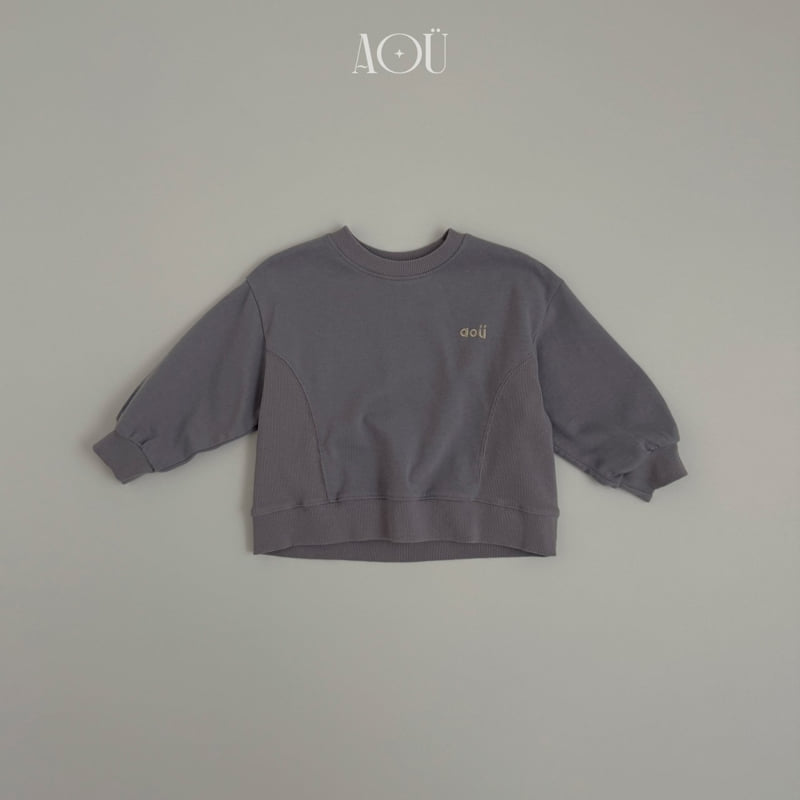 Aou Studio - Korean Baby Fashion - #babyclothing - Ribbed Sweatshirt - 3
