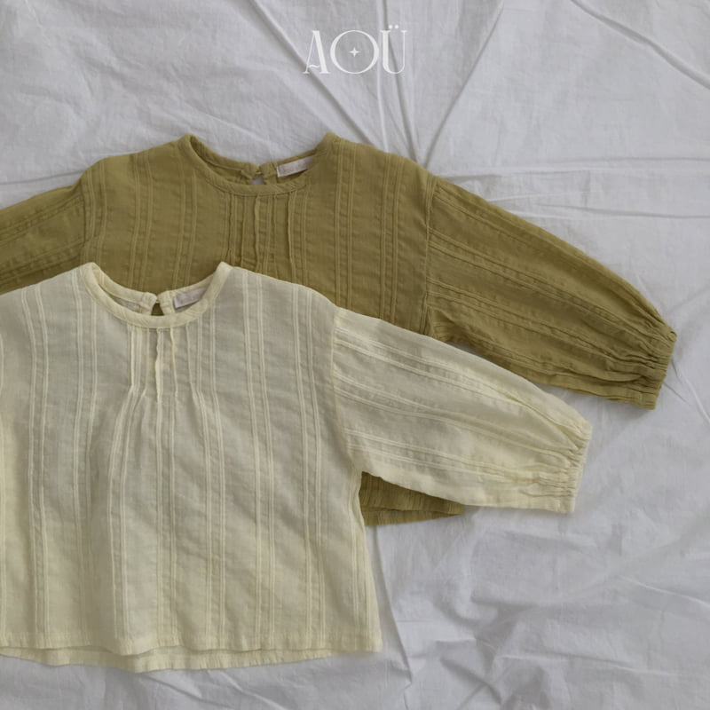 Aou Studio - Korean Baby Fashion - #babyfashion - Ray Pintuck Blouse