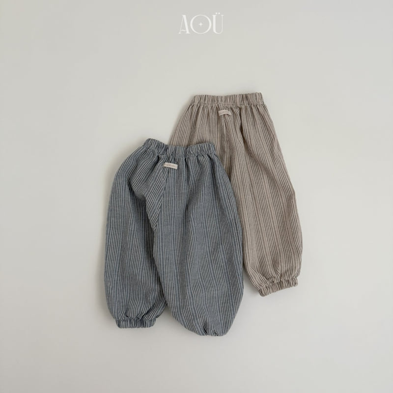 Aou Studio - Korean Baby Fashion - #babyfashion - Volume Stripe Jogger Pants - 12