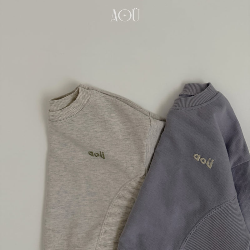 Aou Studio - Korean Baby Fashion - #babyfever - Ribbed Sweatshirt - 5