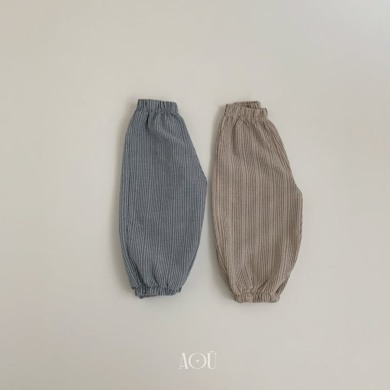 Aou Studio - Korean Baby Fashion - #babyoninstagram - Volume Stripe Jogger Pants