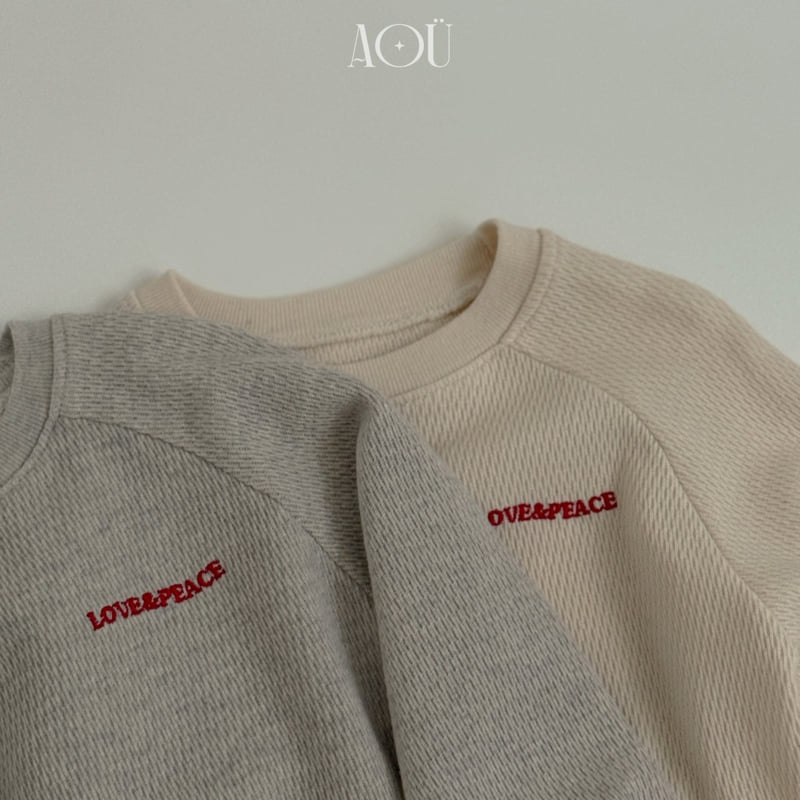 Aou Studio - Korean Baby Fashion - #babyoninstagram - Love Sweatshirt - 7