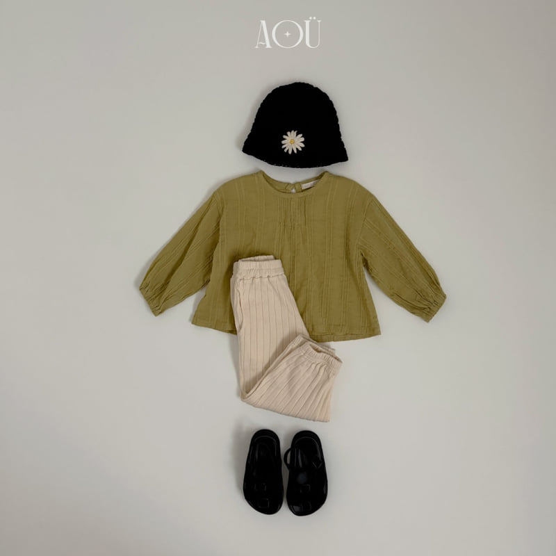 Aou Studio - Korean Baby Fashion - #babyoutfit - Ray Pintuck Blouse - 7