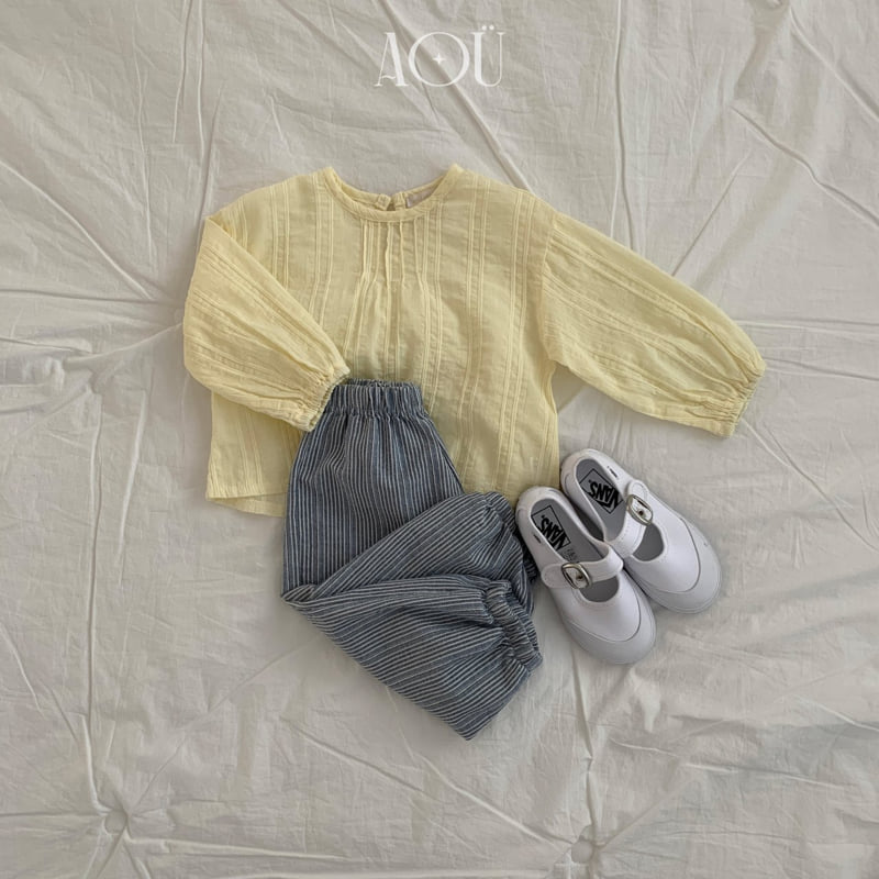 Aou Studio - Korean Baby Fashion - #babyoutfit - Ray Pintuck Blouse - 8