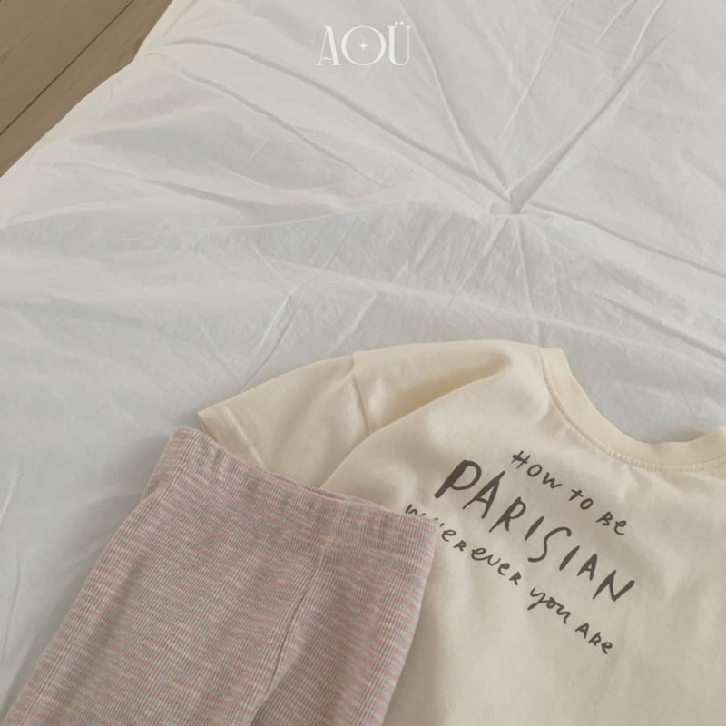 Aou Studio - Korean Baby Fashion - #babyoutfit - Parisian Tee - 11