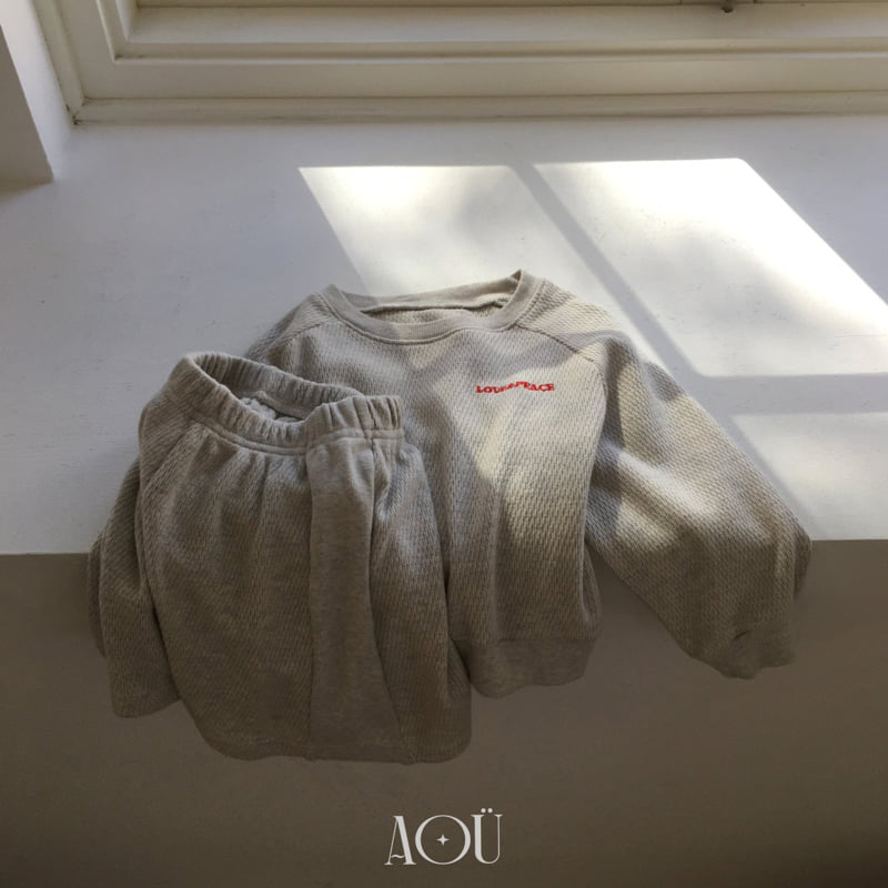 Aou Studio - Korean Baby Fashion - #babyoutfit - Love Sweatshirt - 10