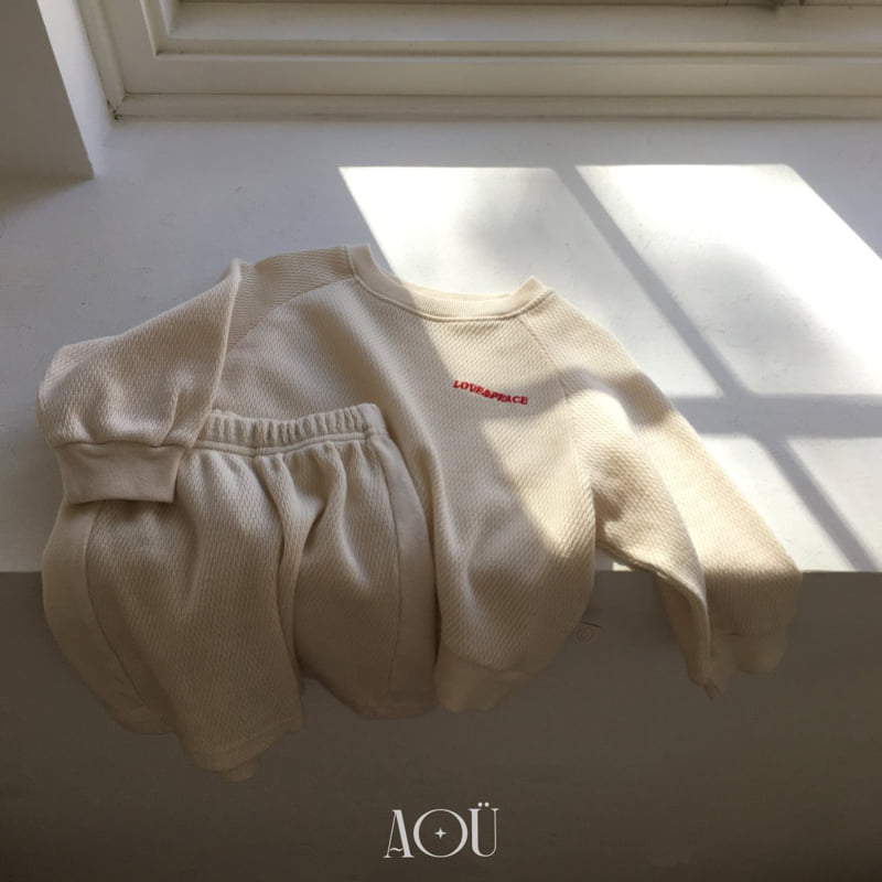 Aou Studio - Korean Baby Fashion - #babyoutfit - Love Sweatshirt - 9