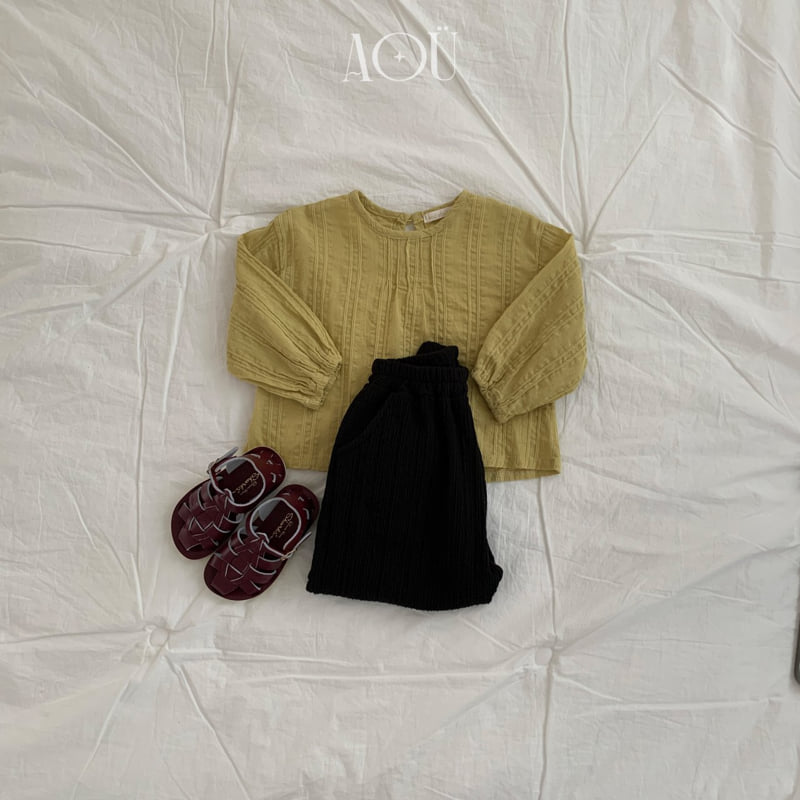 Aou Studio - Korean Baby Fashion - #onlinebabyshop - Ray Pintuck Blouse - 11