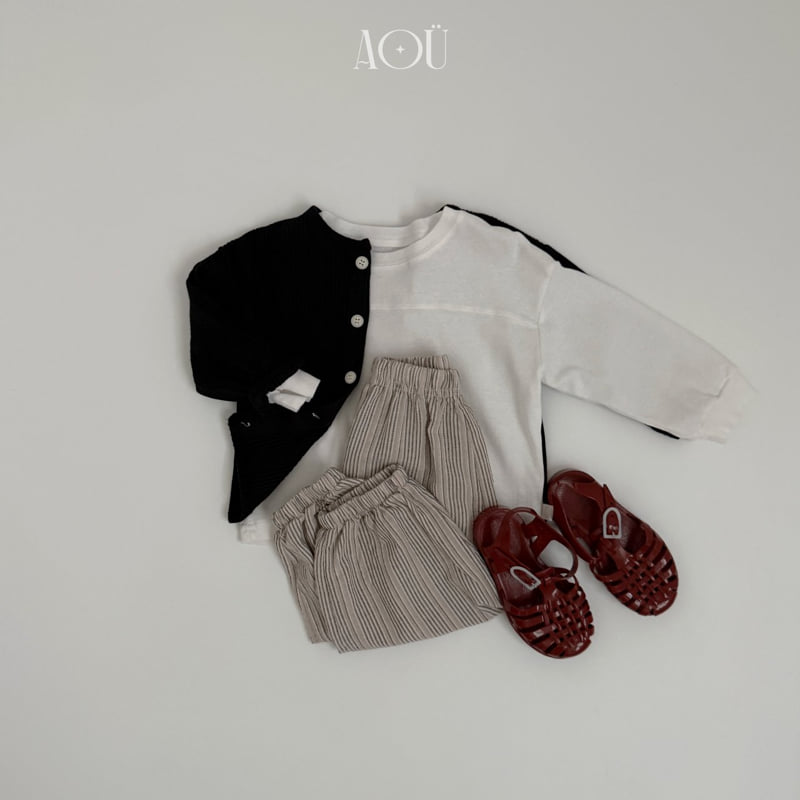 Aou Studio - Korean Baby Fashion - #onlinebabyshop - Volume Stripe Jogger Pants - 7