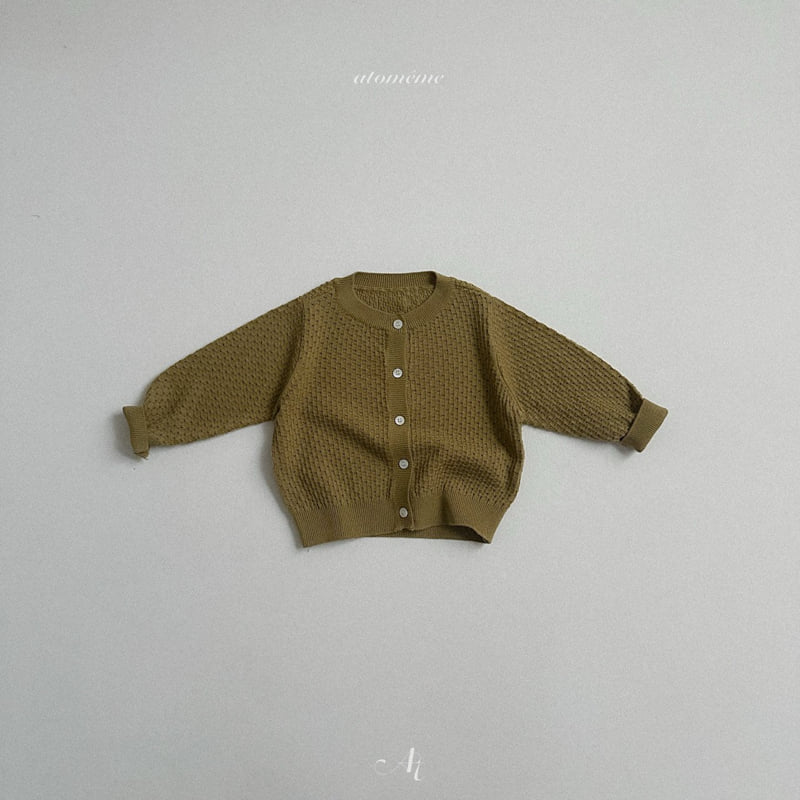 Atomeme - Korean Baby Fashion - #babyboutique - Chestnut Knit Cardigan - 7