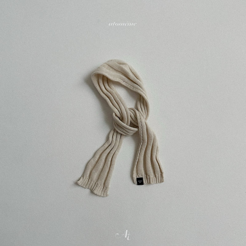 Atomeme - Korean Baby Fashion - #babyboutique - Almond Knit Muffler - 4