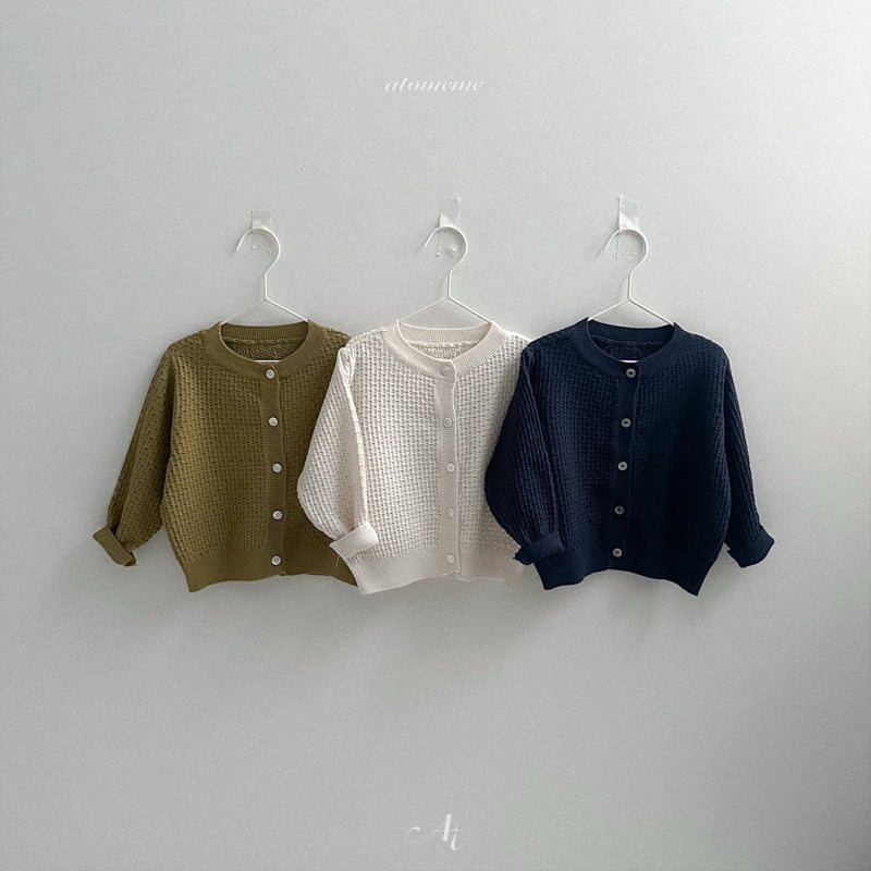 Atomeme - Korean Baby Fashion - #babyboutiqueclothing - Chestnut Knit Cardigan - 9