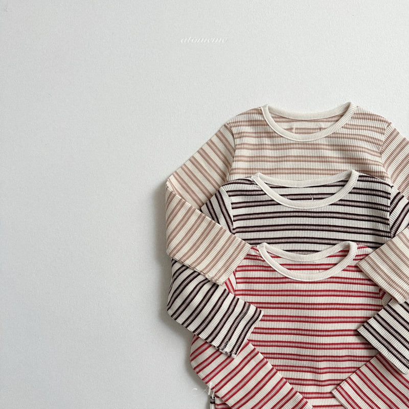 Atomeme - Korean Baby Fashion - #babyfashion - Betty Stripe Tee