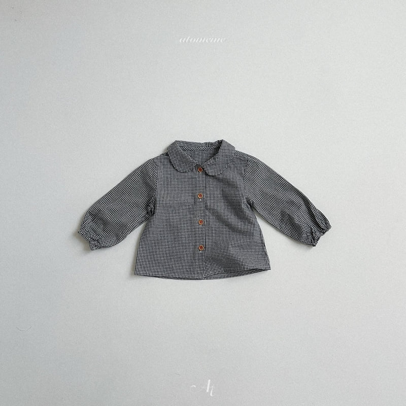 Atomeme - Korean Baby Fashion - #babyfever - Ini Check Blouse - 5