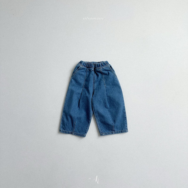 Atomeme - Korean Baby Fashion - #babygirlfashion - Jump Dart Denim Pants - 5