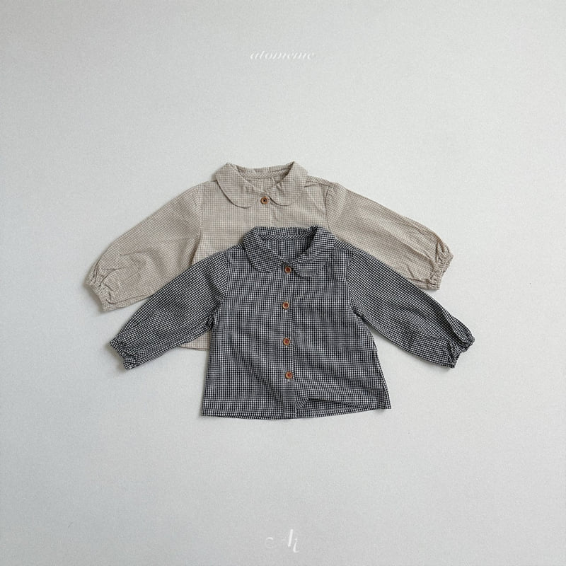 Atomeme - Korean Baby Fashion - #babygirlfashion - Ini Check Blouse - 6