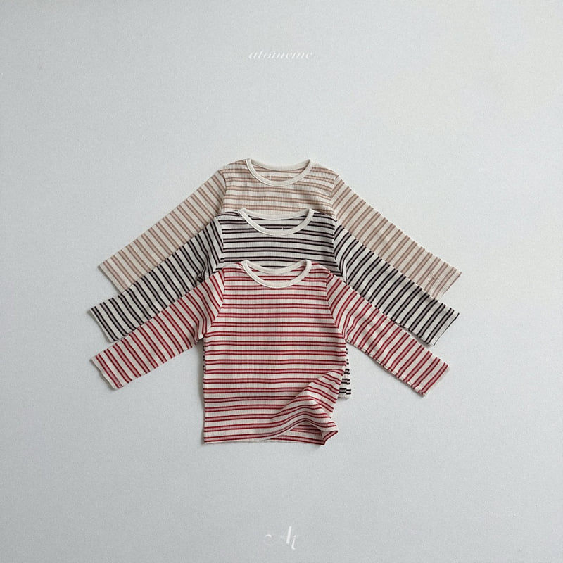 Atomeme - Korean Baby Fashion - #babygirlfashion - Betty Stripe Tee - 3