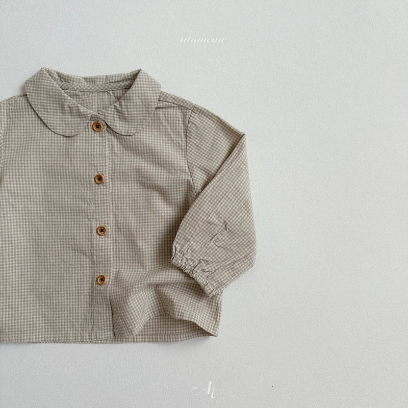 Atomeme - Korean Baby Fashion - #babylifestyle - Ini Check Blouse - 7