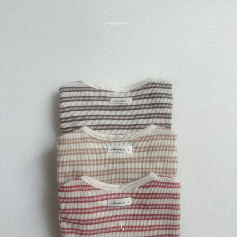 Atomeme - Korean Baby Fashion - #babyoninstagram - Betty Stripe Tee - 5