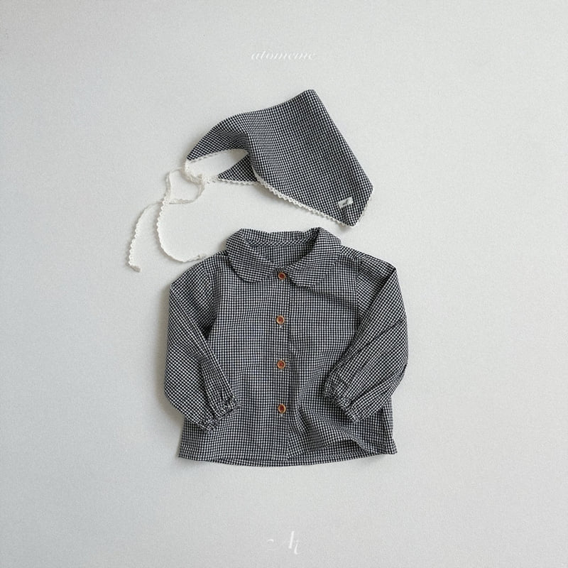 Atomeme - Korean Baby Fashion - #babyoninstagram - Ini Check Bandana - 8