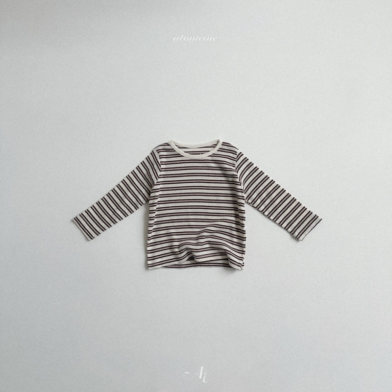 Atomeme - Korean Baby Fashion - #babyootd - Betty Stripe Tee - 6