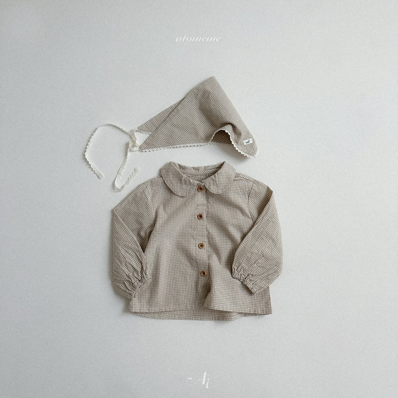 Atomeme - Korean Baby Fashion - #babyootd - Ini Check Bandana - 9