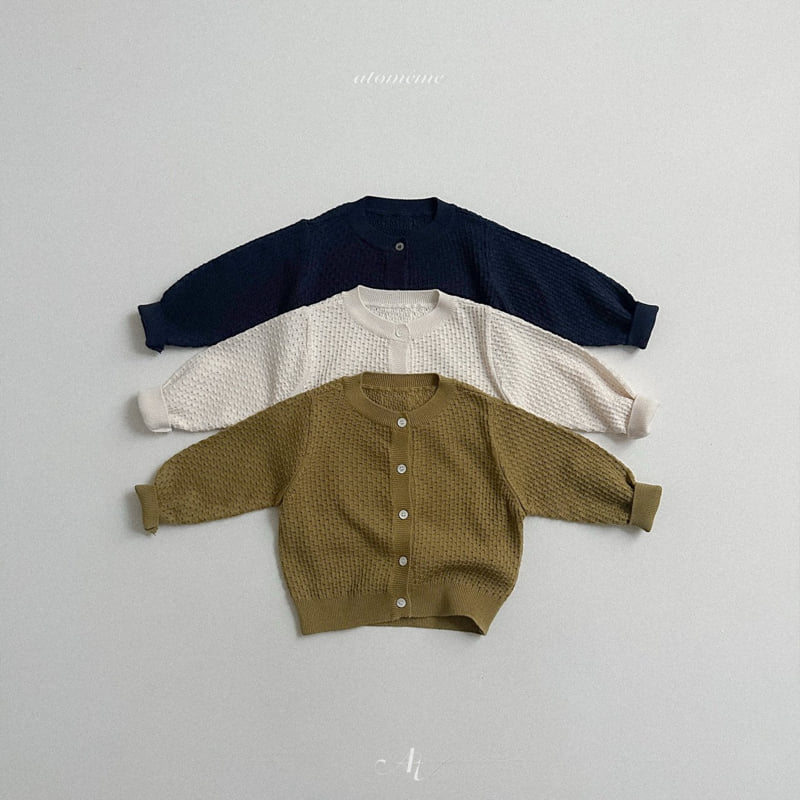 Atomeme - Korean Baby Fashion - #babyoutfit - Chestnut Knit Cardigan - 3